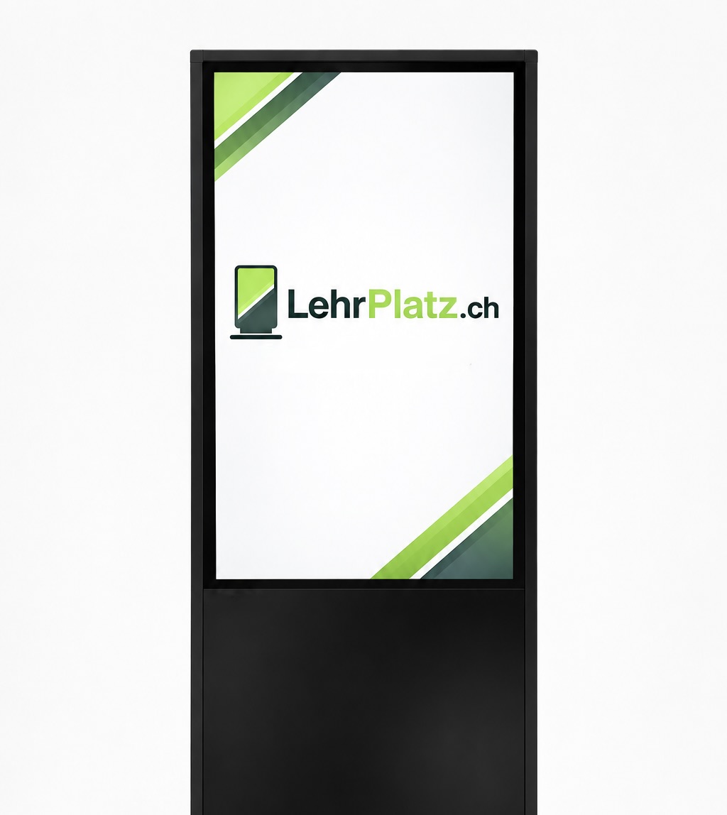 LehrPlatz.ch Touch-Display in einer Schule